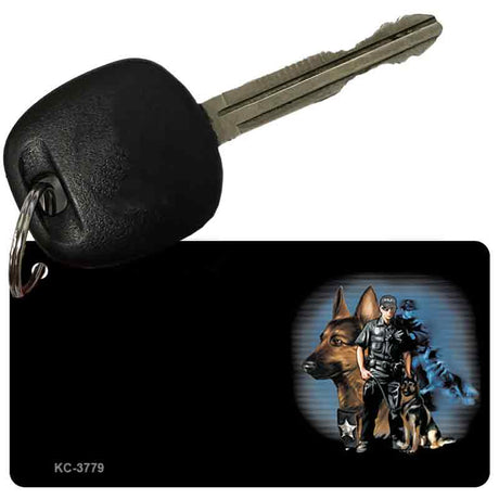 Police K-9 OffSet Novelty Aluminum Key Chain KC-3779