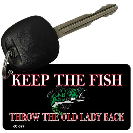 Keep The Fish Novelty Aluminum Key Chain KC-377