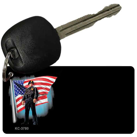 Officer Flag OffSet Novelty Aluminum Key Chain KC-3780