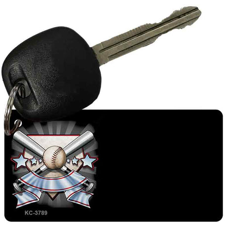 Baseball Banner OffSet Novelty Aluminum Key Chain KC-3789