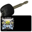 Softball Banner OffSet Novelty Aluminum Key Chain KC-3795