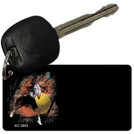 Tennis OffSet Novelty Aluminum Key Chain KC-3803