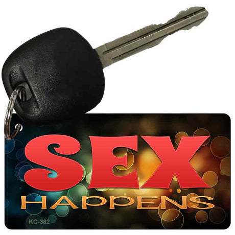 Sex Happens Novelty Aluminum Key Chain KC-382