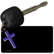 Purple Cross OffSet Novelty Aluminum Key Chain KC-3866