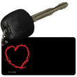 Heart OffSet Novelty Aluminum Key Chain KC-3868