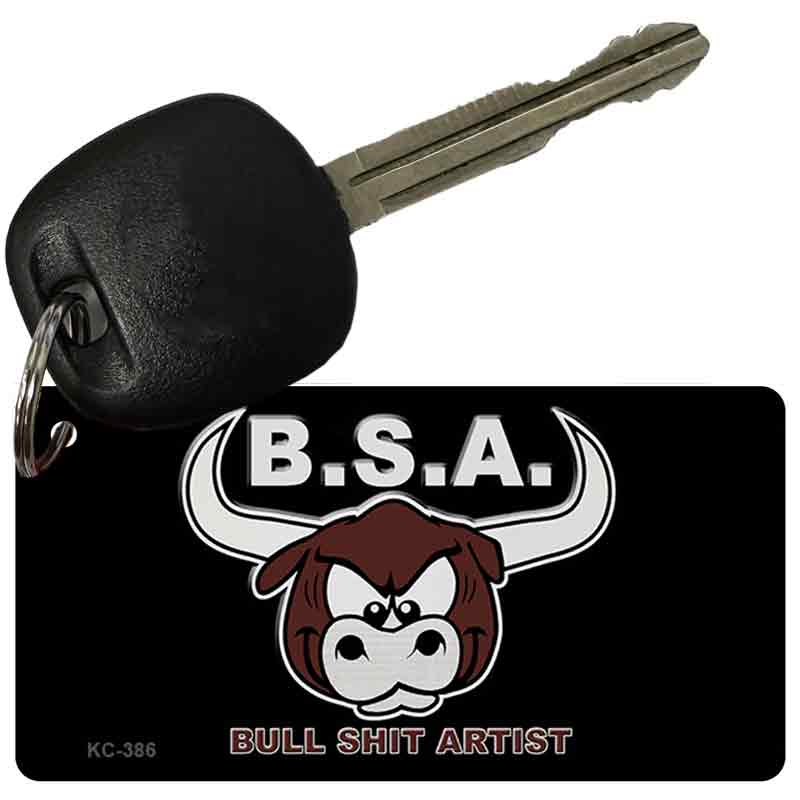 Bull Shit Artist Novelty Metal Key Chain KC-386