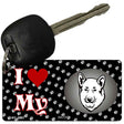 I Love My Akita Novelty Metal Key Chain KC-3887