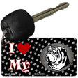 I Love My Bulldog Novelty Metal Key Chain KC-3896