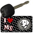 I Love My Labrador Retriever Novelty Metal Key Chain KC-3912