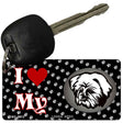 I Love My Lhasa Apso Novelty Metal Key Chain KC-3913