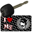 I Love My Rottweiler Novelty Metal Key Chain KC-3925