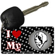 I Love My Saint Bernard Novelty Metal Key Chain KC-3926