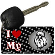 I Love My Shih Tzu Novelty Metal Key Chain KC-3929