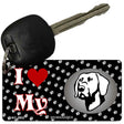 I Love My Weimaraner Novelty Metal Key Chain KC-3932