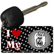 I Love My Yorkshire Terrier Novelty Metal Key Chain KC-3934