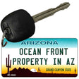 Ocean Front Property in AZ State License Plate Tag Key Chain KC-3940