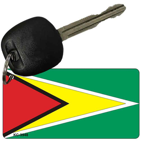 Guyana Flag Novelty Aluminum Key Chain KC-3948