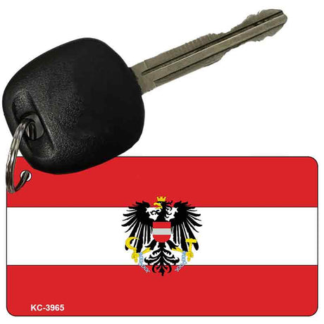 Austria Flag Novelty Aluminum Key Chain KC-3965