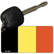 Belgium Flag Novelty Aluminum Key Chain KC-3971