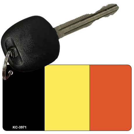 Belgium Flag Novelty Aluminum Key Chain KC-3971