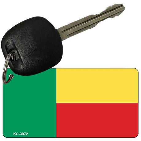 Benin Flag Novelty Aluminum Key Chain KC-3972