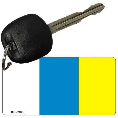 Canary Islands Flag Novelty Aluminum Key Chain KC-3986