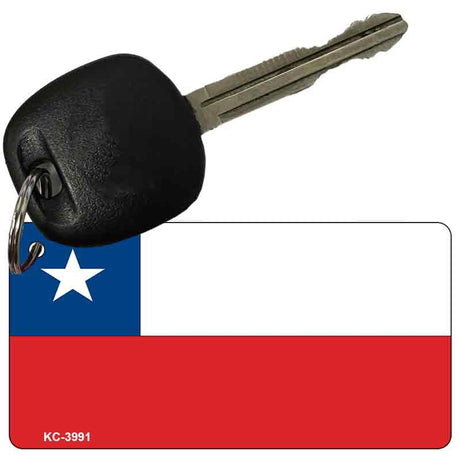 Chile Flag Novelty Aluminum Key Chain KC-3991