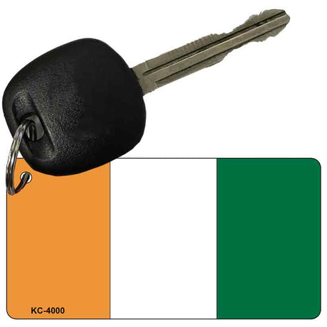 Cote D Ivoire Flag Novelty Aluminum Key Chain KC-4000