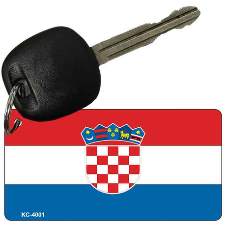 Croatia Flag Novelty Aluminum Key Chain KC-4001