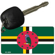 Dominica Flag Novelty Aluminum Key Chain KC-4004