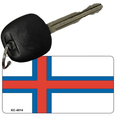 Faroe Islands Flag Novelty Aluminum Key Chain KC-4014