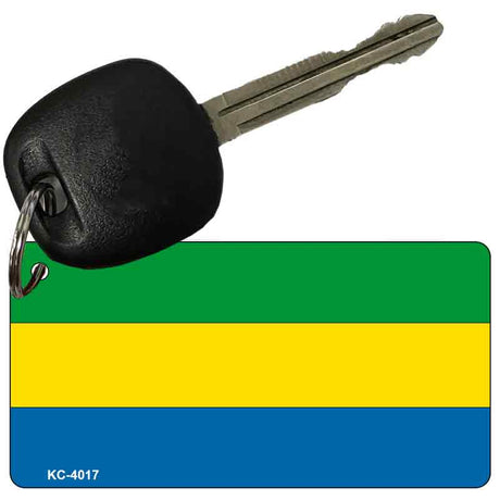 Gabon Flag Novelty Aluminum Key Chain KC-4017