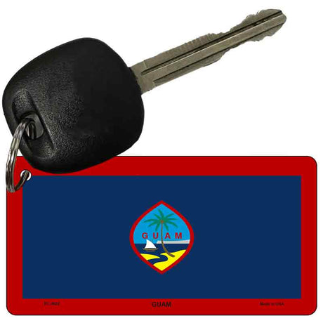 Guam Flag Novelty Aluminum Key Chain KC-4022