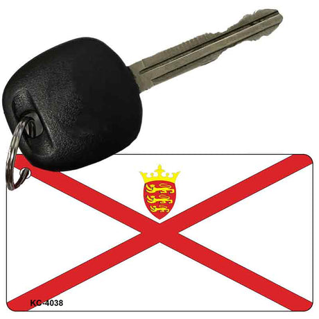 Jersey Flag Novelty Aluminum Key Chain KC-4038