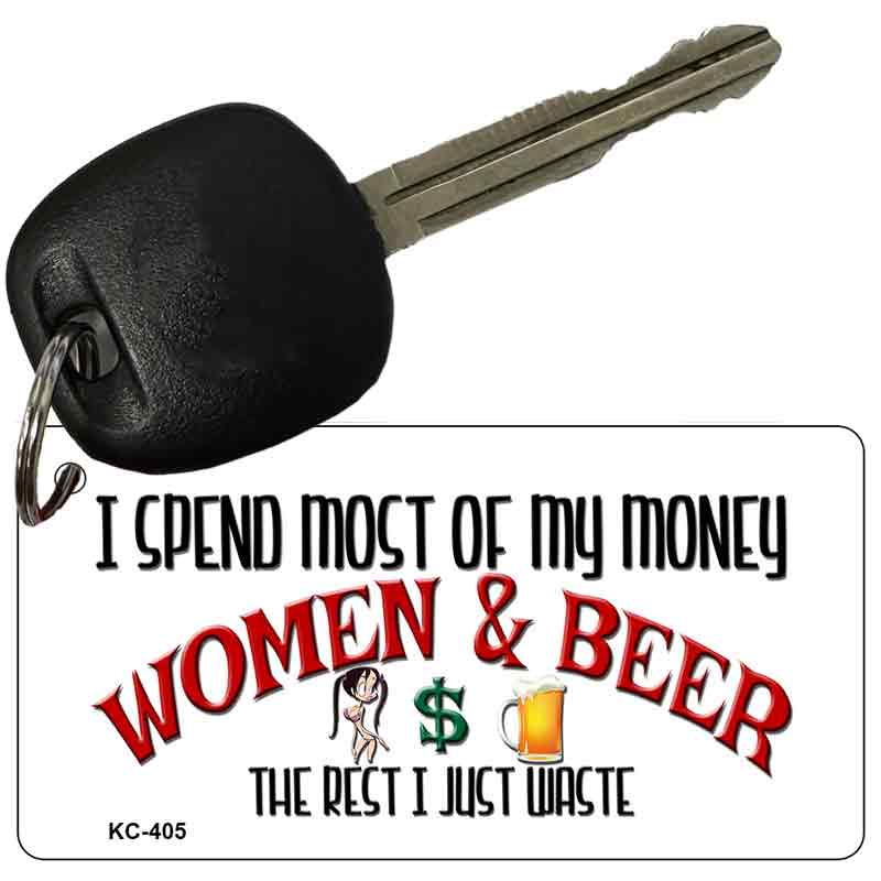 Women & Beer Novelty Aluminum Key Chain KC-405