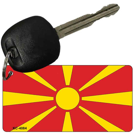 Macedonia Flag Novelty Aluminum Key Chain KC-4084