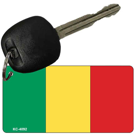 Mali Flag Novelty Aluminum Key Chain KC-4092