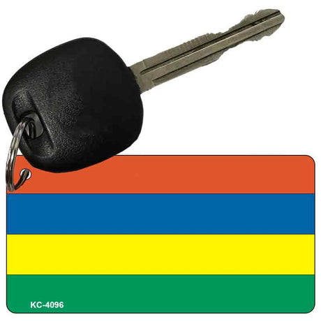 Mauritius Flag Novelty Aluminum Key Chain KC-4096