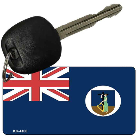 Montserrat Flag Novelty Aluminum Key Chain KC-4100