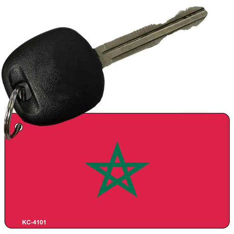 Morocco Flag Novelty Aluminum Key Chain KC-4101