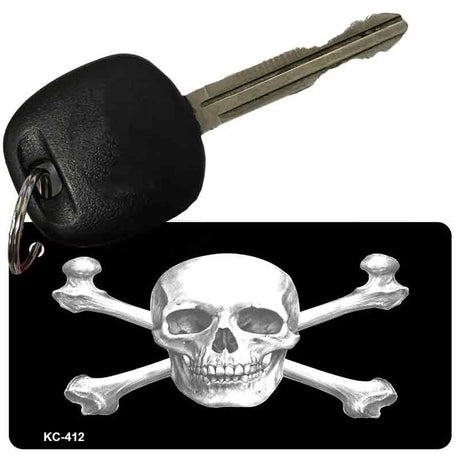 Skull Crossbones Novelty Aluminum Key Chain KC-412