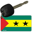 Sao Tome & Principe Flag Novelty Aluminum Key Chain KC-4134