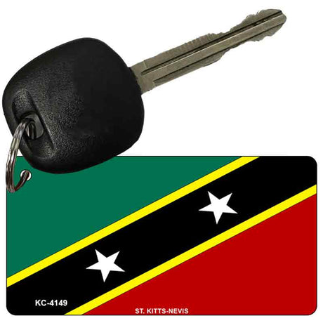 St. Kitts-Nevis Flag Novelty Aluminum Key Chain KC-4149