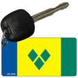 St. Vincent Flag Novelty Aluminum Key Chain KC-4152