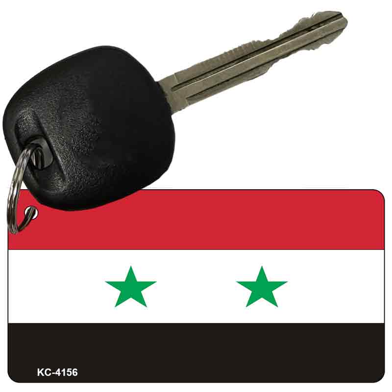 Syria Flag Novelty Aluminum Key Chain KC-4156