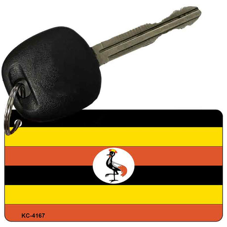 Uganda Flag Novelty Aluminum Key Chain KC-4167