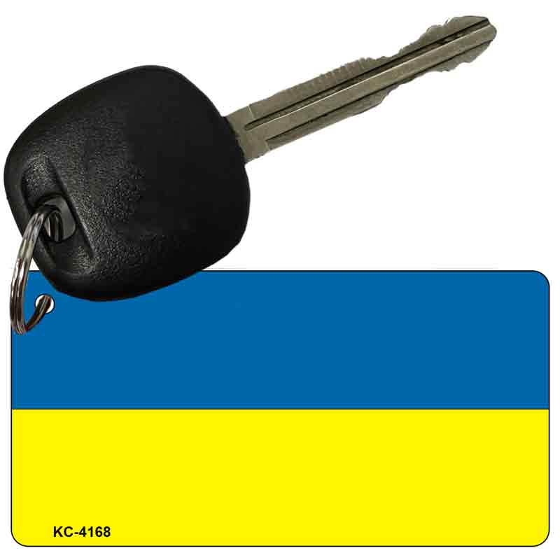 Ukraine Flag Novelty Aluminum Key Chain KC-4168