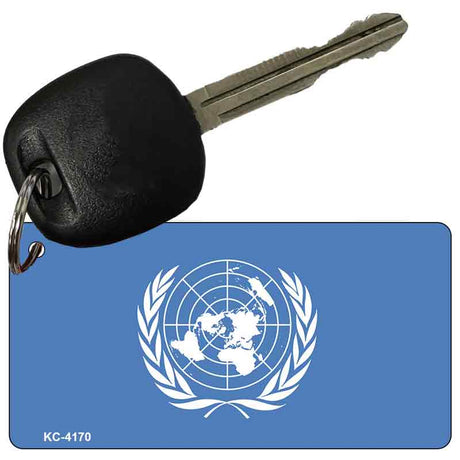 United Nations Flag Novelty Aluminum Key Chain KC-4170