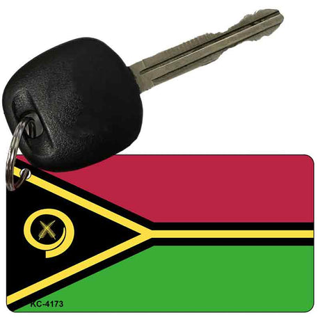 Vanuatu Flag Novelty Aluminum Key Chain KC-4173