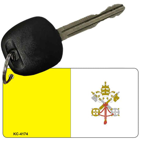 Vatican City Flag Novelty Aluminum Key Chain KC-4174